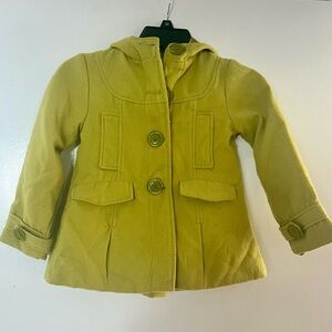 Sunny Yellow Kids Pea Coat